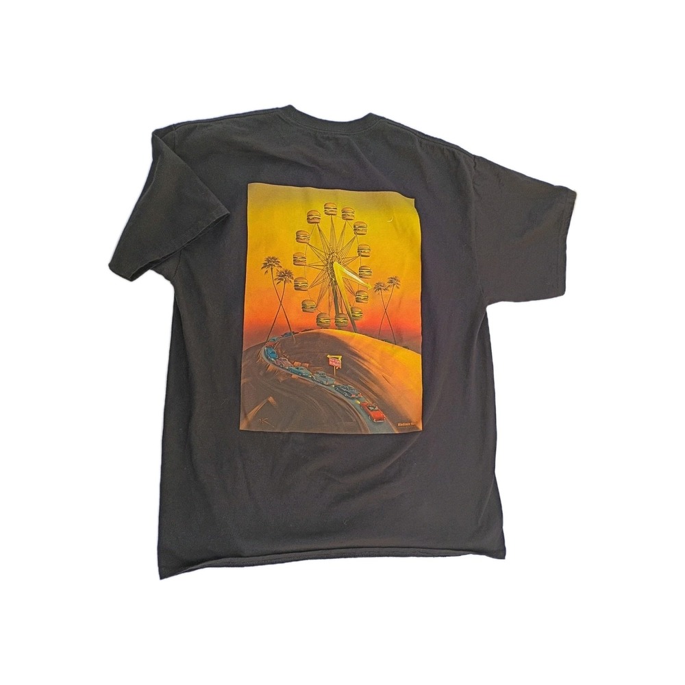 In-N-Out Burger 70th Anniversary Ferris Wheel T-Shirt Mens Large Black 1948-2018